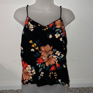 Old Navy - Black Floral Cami Blouse